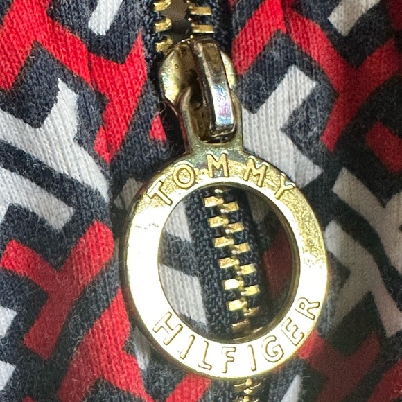 Tommy Hilfiger Women's Front Zip Printed Polo Shirt Size M - Picture 7 of 12